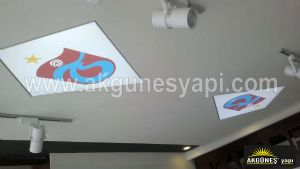 Trabzonspor Logo Baskılı Germe Tavan Uygulama